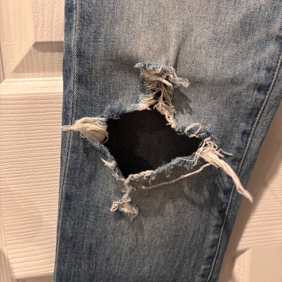 J. Crew Distressed Vintage Crop Medium Wash Jeans - Picture 5 of 10